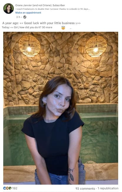 Voorbeeld LinkedIn post (tekst + afbeelding/foto)