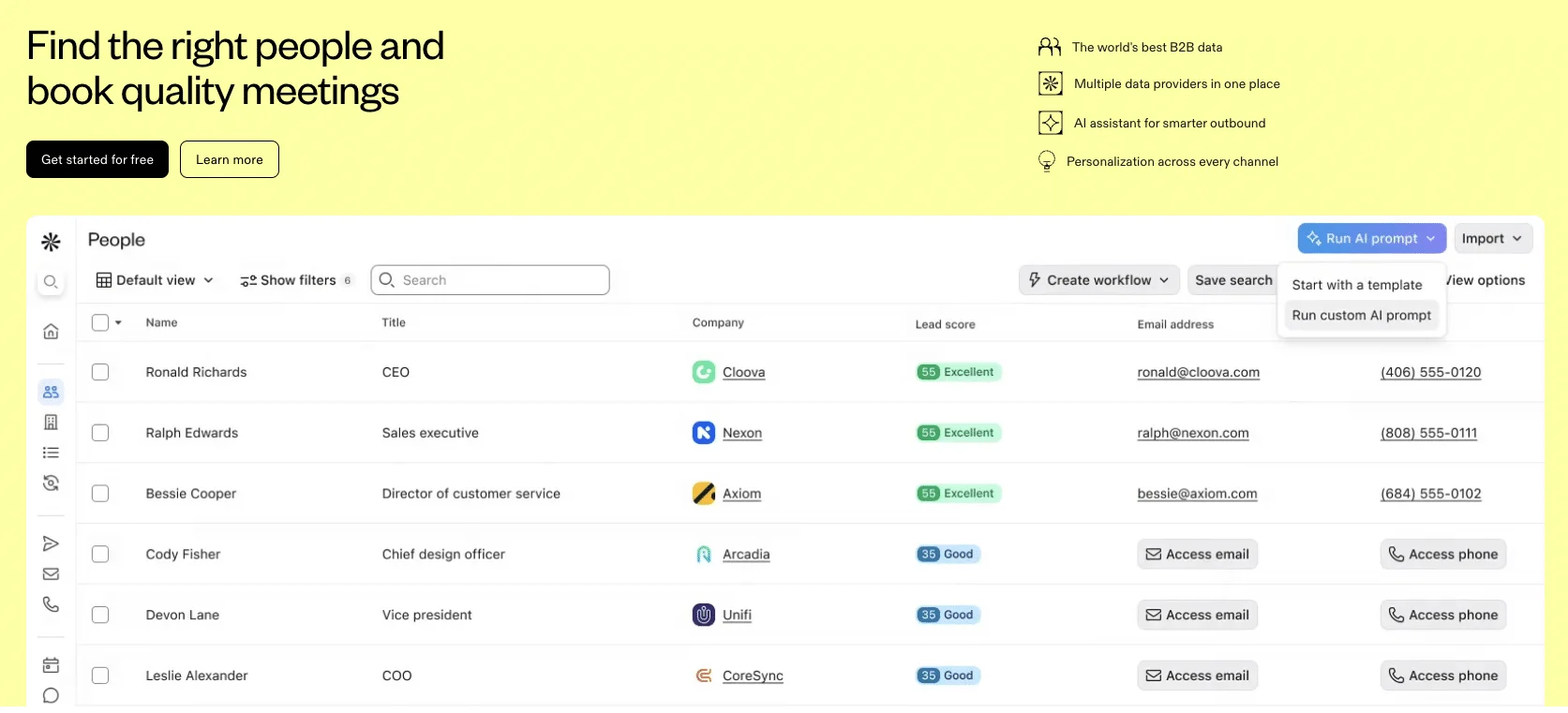 outreach.io alternatieven - apollo.io