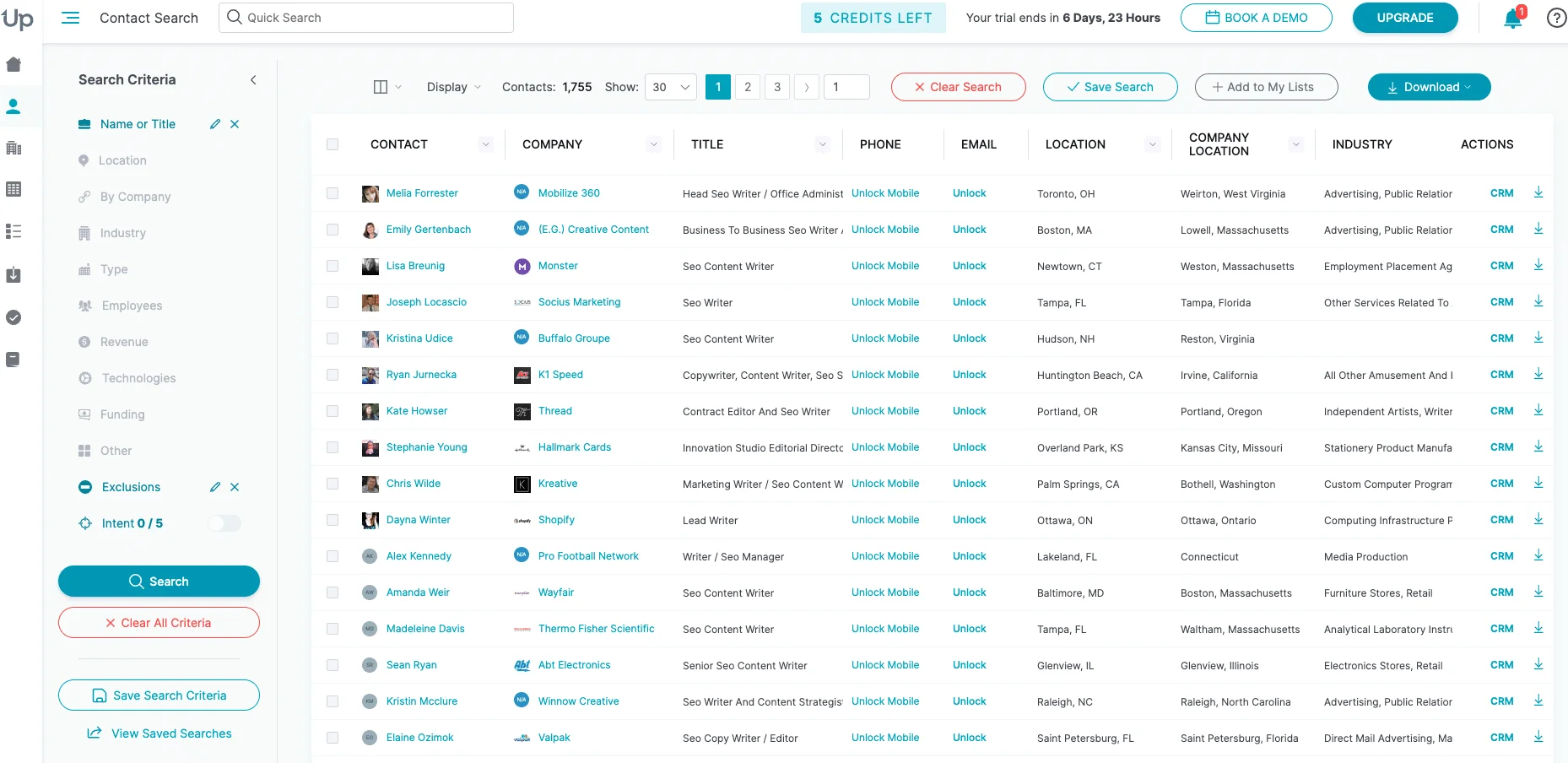 uplead - ferramenta de exemplo