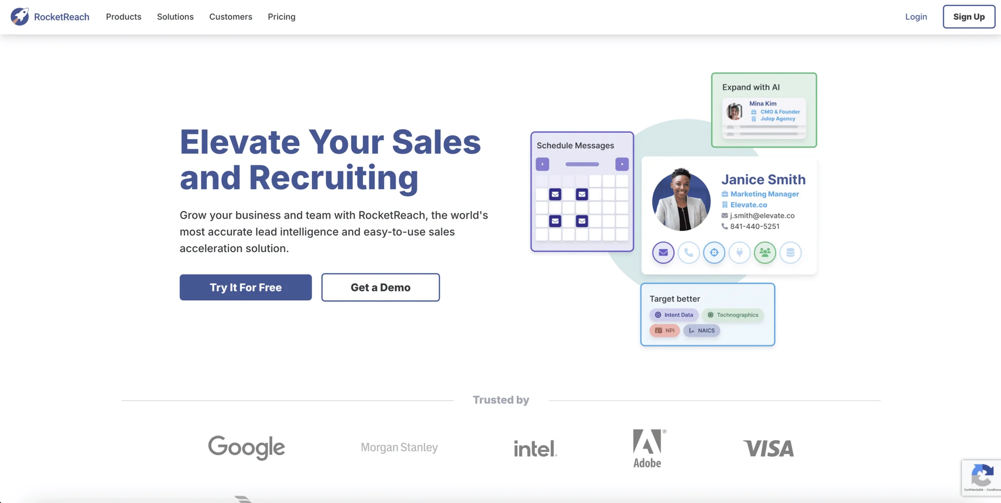 Alternative di Seamless ai : RocketReach