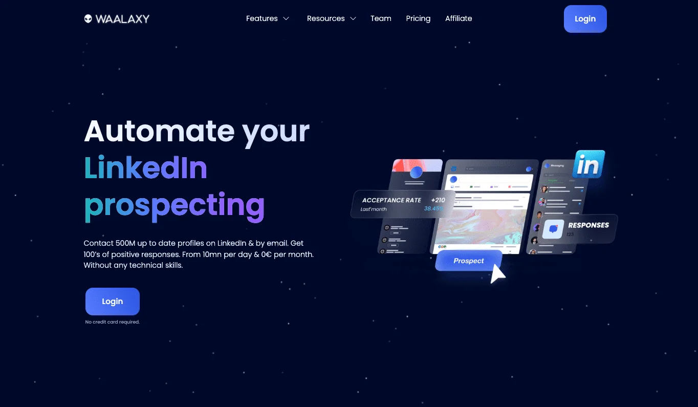 Alternative di Seamless ai : Waalaxy