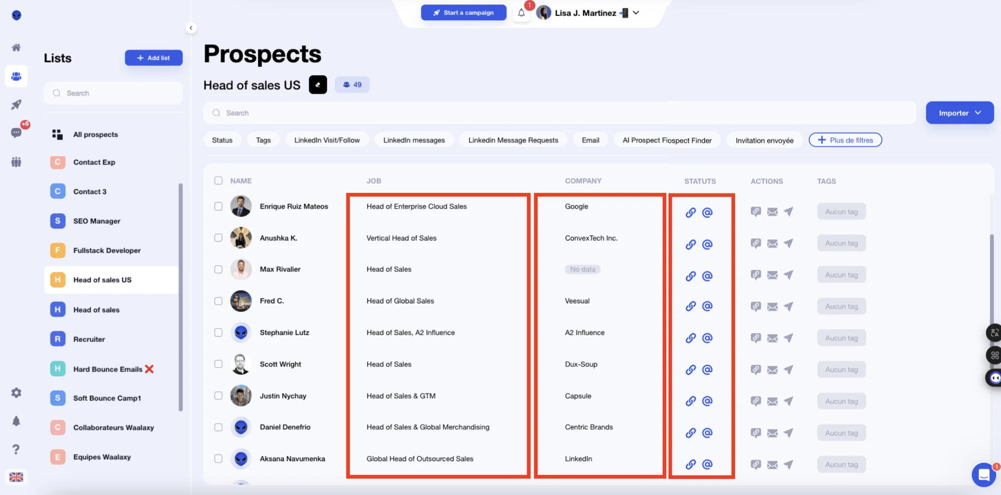 Update a CRM database, including data enrichment