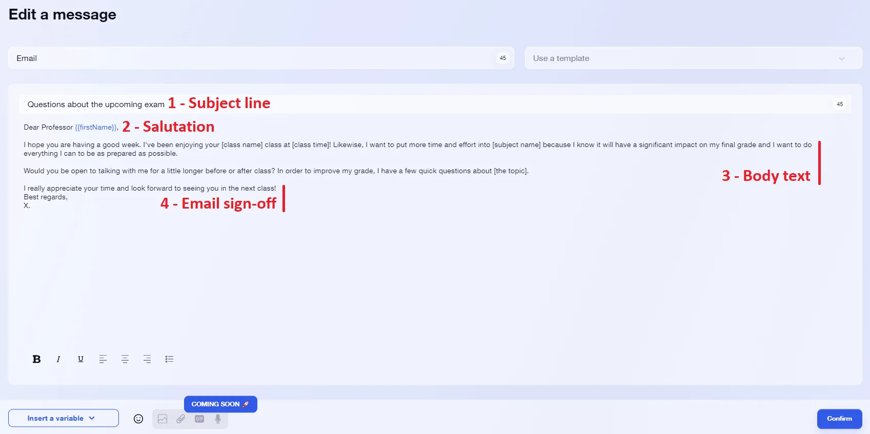 Professional Email Ending Format