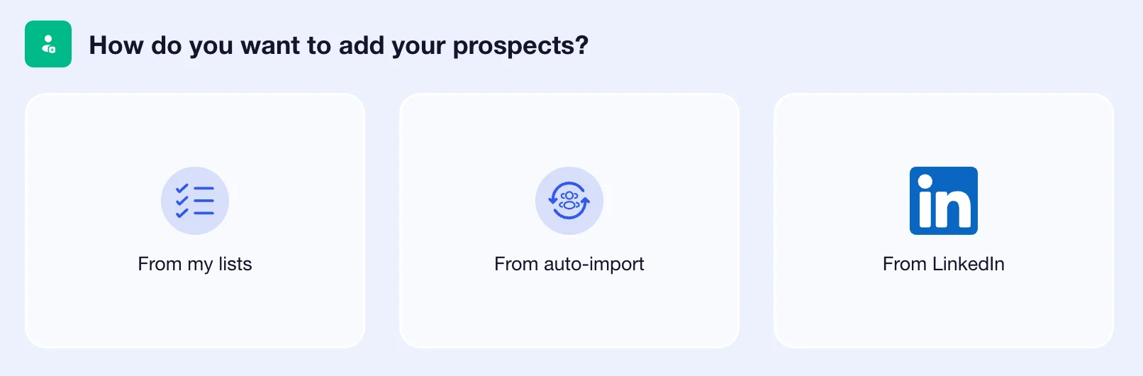 Add LinkedIn leads