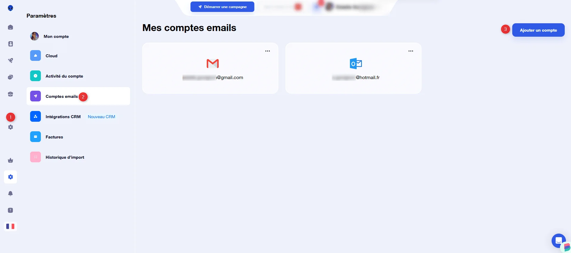 Setting up on Waalaxy