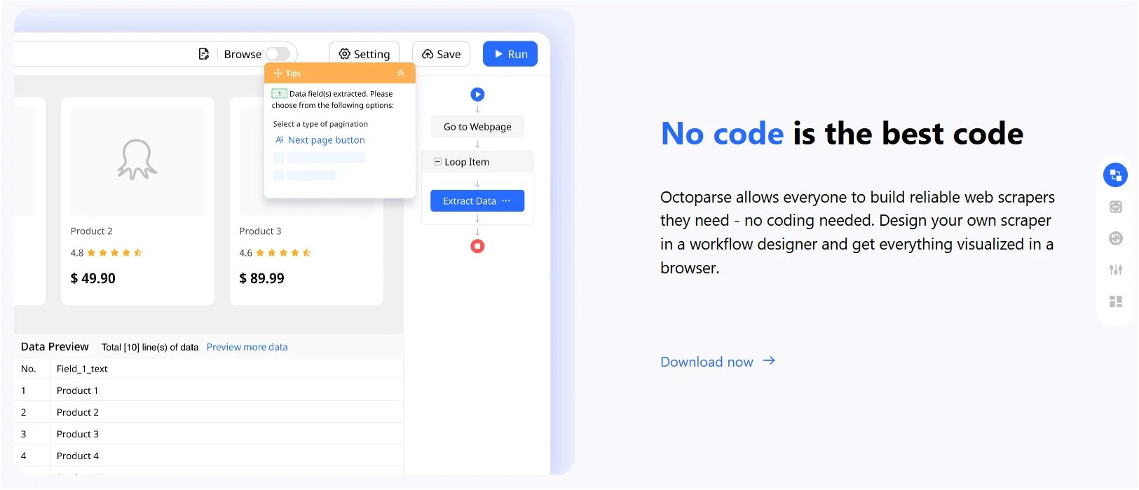 estrazione dei dati octoparse