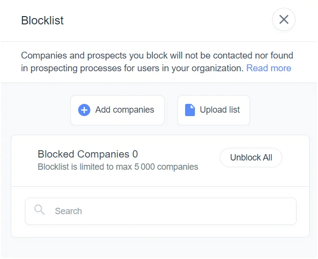 blacklist management