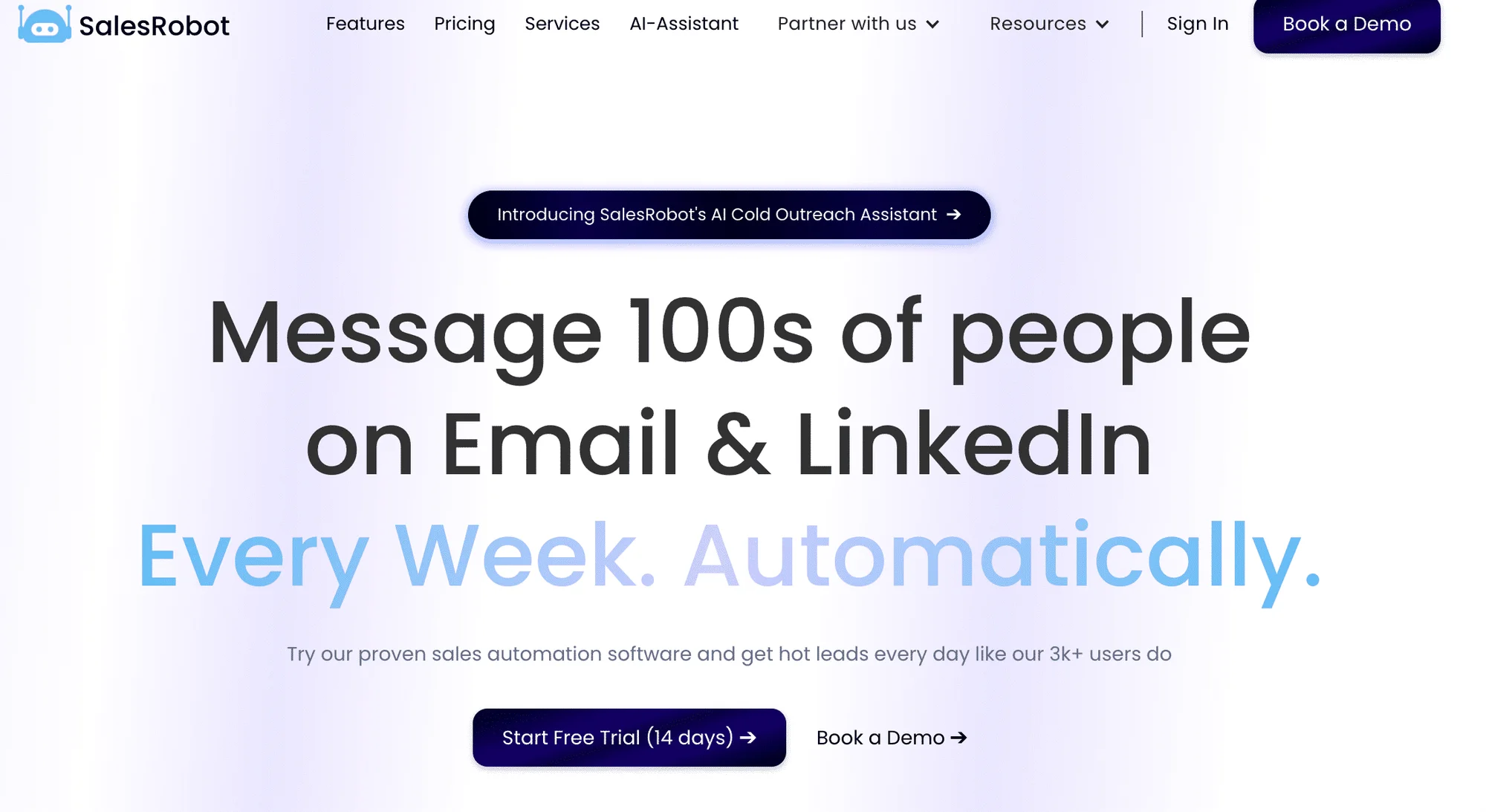SalesRobot home