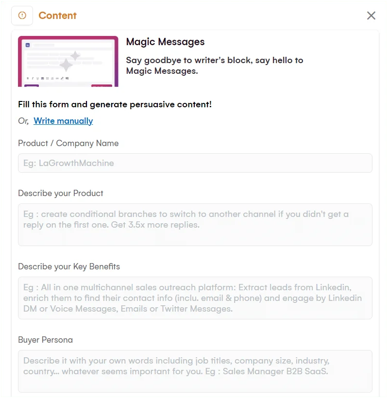 Magic message La growth machine