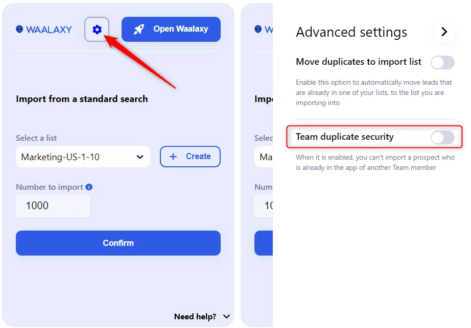 prospect the same people, without being blocked by anti-duplication security