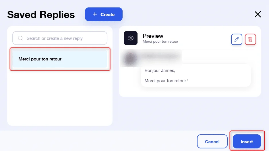 Utilizzare le risposte registrate