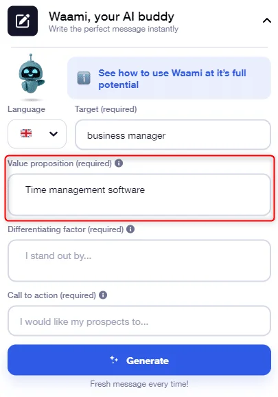 IA Waami Wertvorstellung
