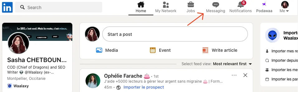 LinkedIn invia un messaggio a tutti i contatti - messaggistica LinkedIn