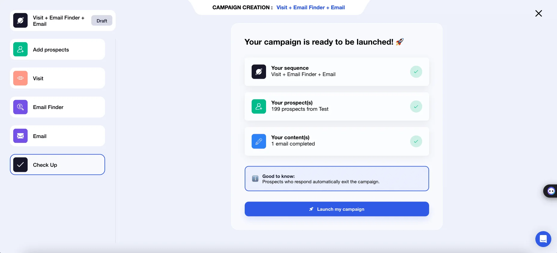 Wervingsautomatisering met Waalaxy: Start je automatiseringscampagne