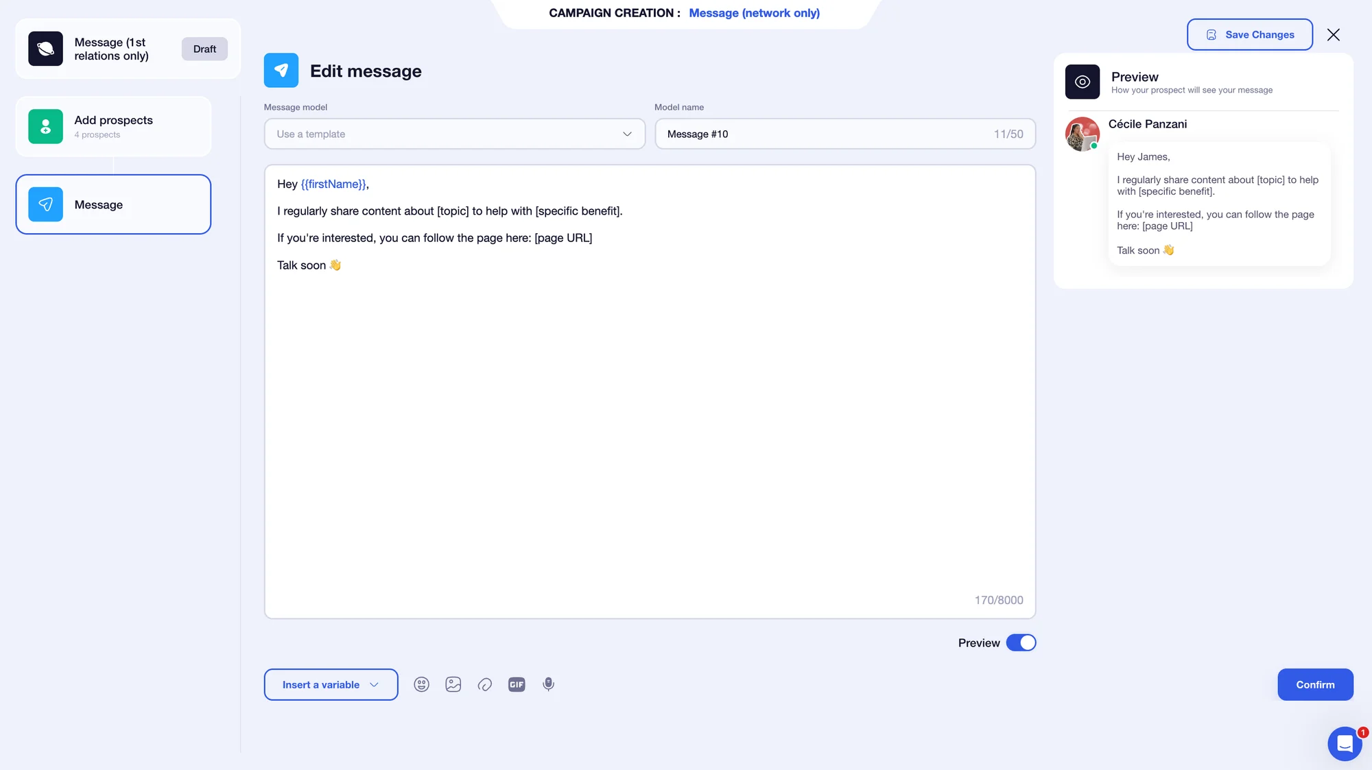 Automatic LinkedIn invitation to a LinkedIn company page