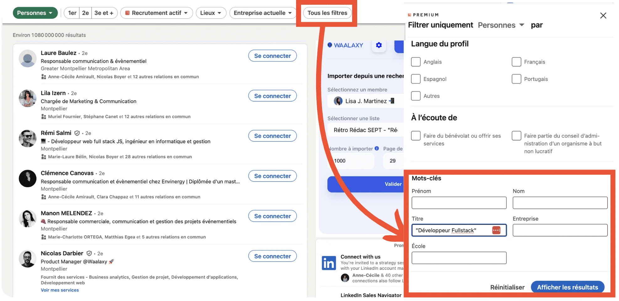 Direcionamento para o LinkedIn