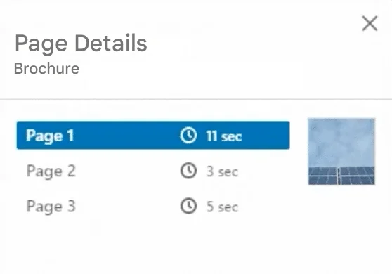 Click on more to see the performance details of your Smart Links content pages.