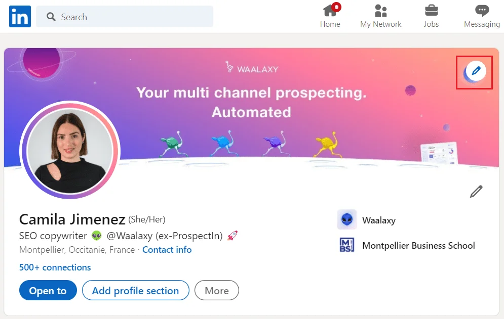 Change the Banner on LinkedIn