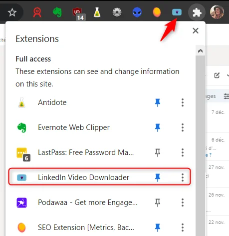 download a LinkedIn video