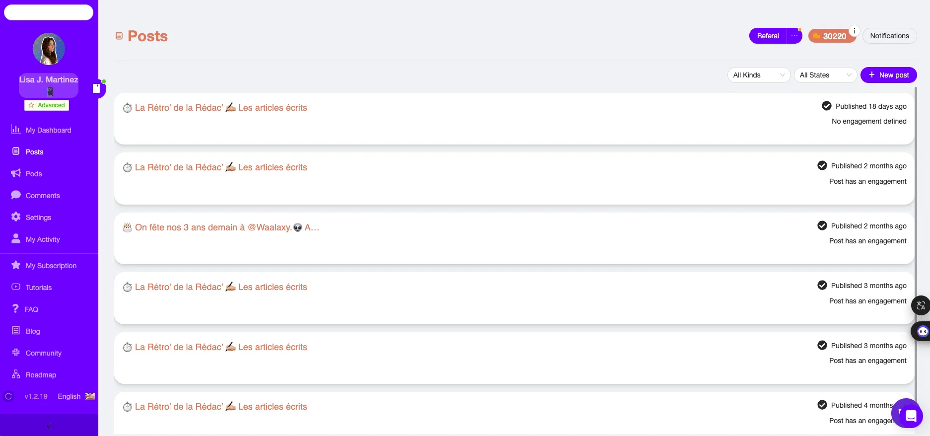 Plaats op LinkedIn