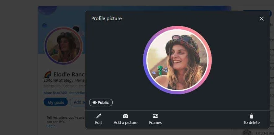 upload or change your LinkedIn profile picture
