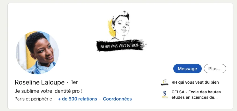 LinkedIn profile example