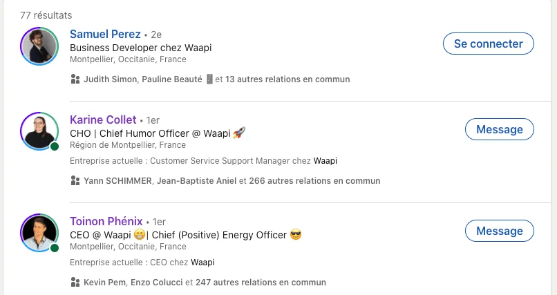 what to put in your LinkedIn profil filter