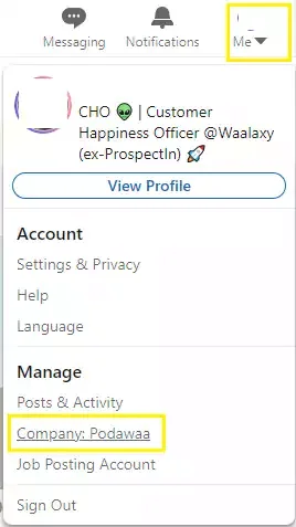 gérer la page de l'entreprise LinkedIn