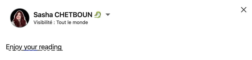 Formatação de posts no LinkedIn