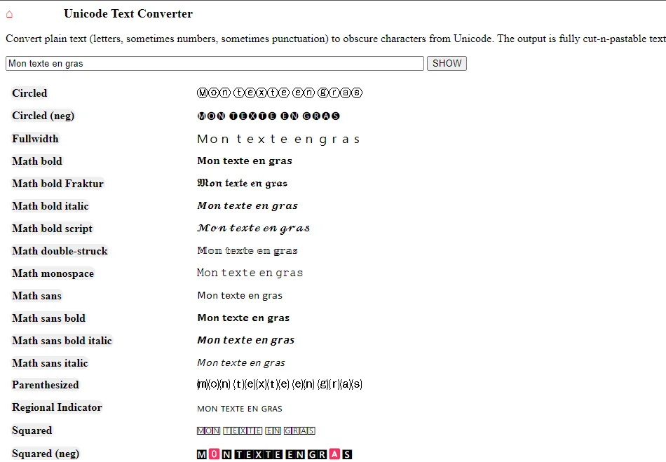 Formatação de posts no LinkedIn