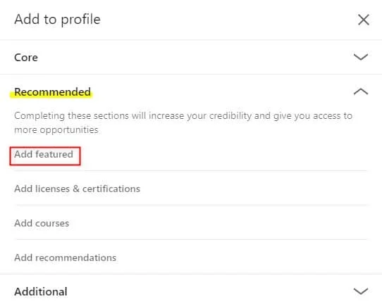 add featured