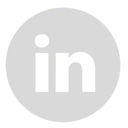 Logo LinkedIn png rond gris