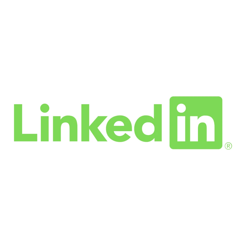 Logótipo verde do LinkedIn svg