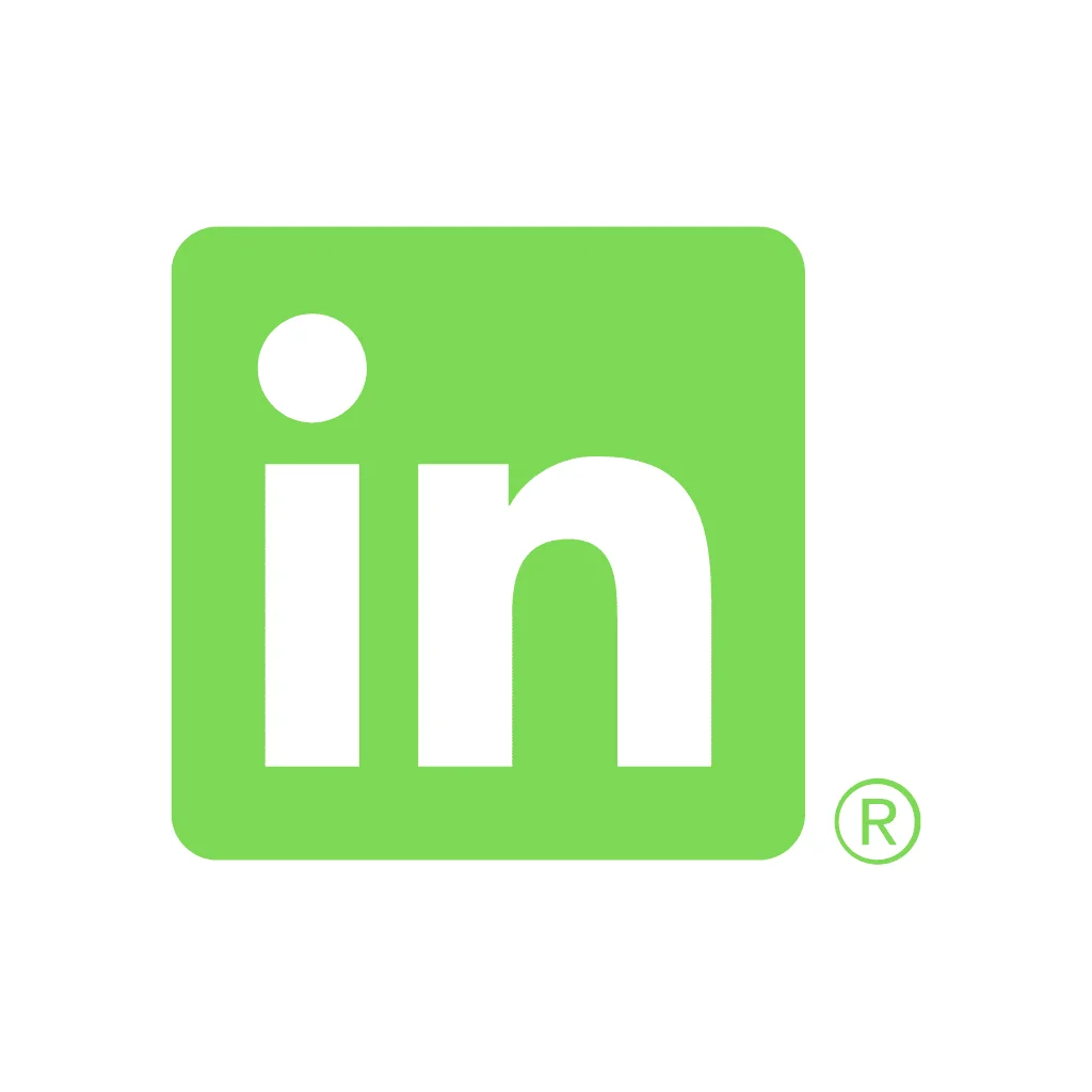 logótipo verde do LinkedIn