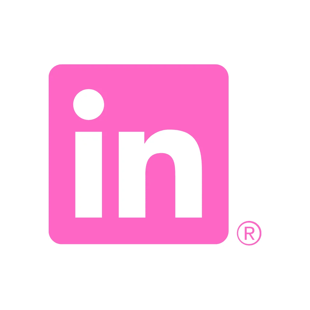 Logótipo rosa do LinkedIn