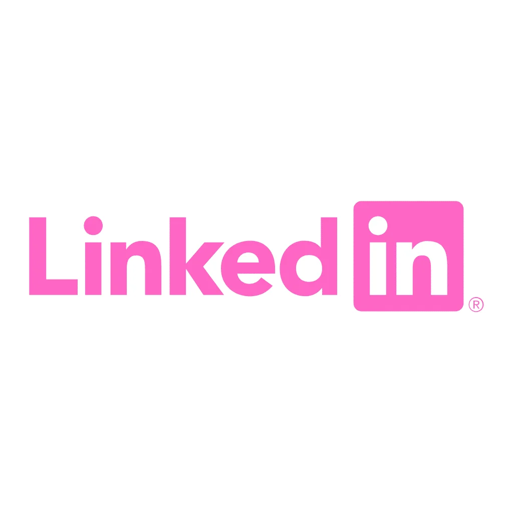 Logótipo rosa do LinkedIn