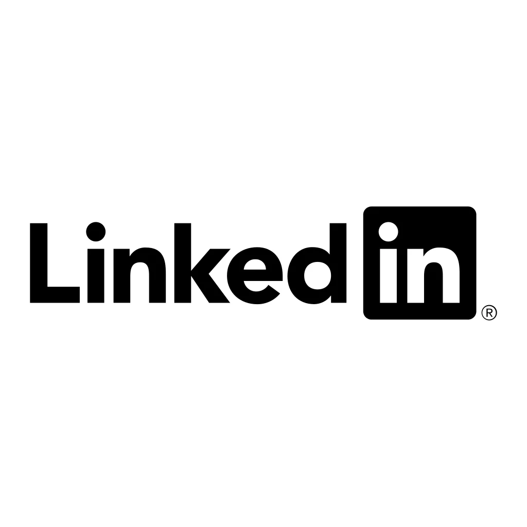 Logotipo preto do LinkedIn svg