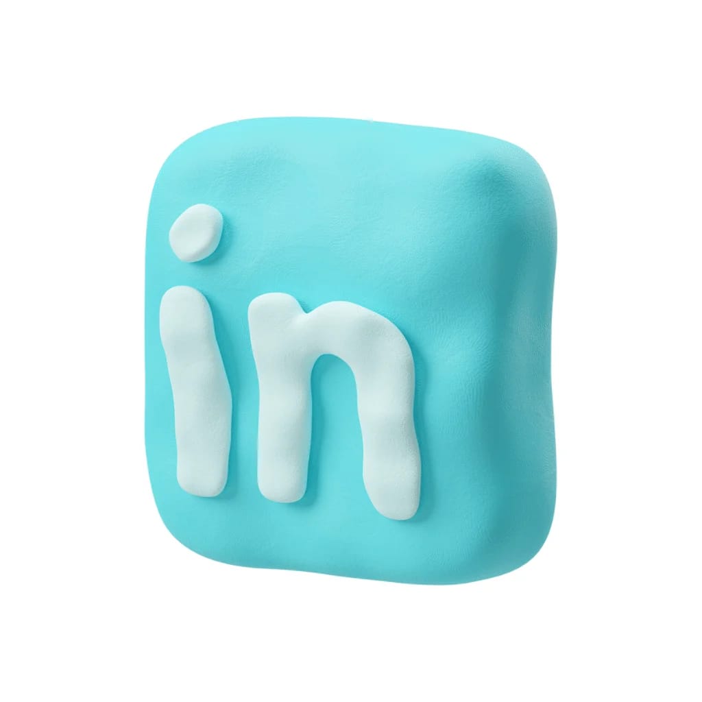 Logótipo 3D do LinkedIn