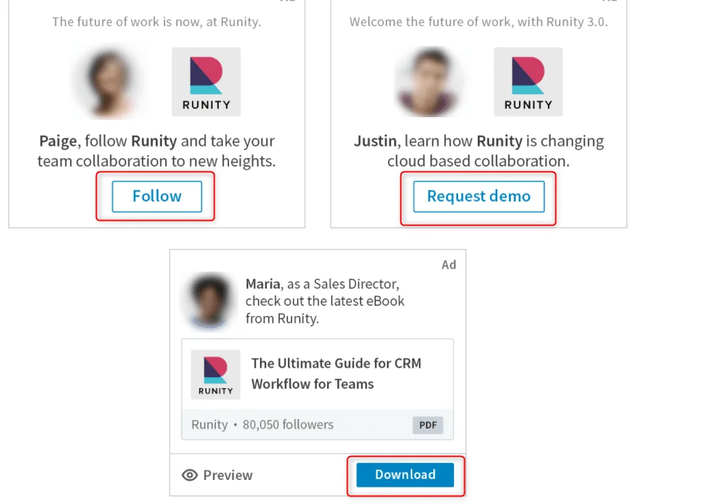 formaat linkedin advertenties