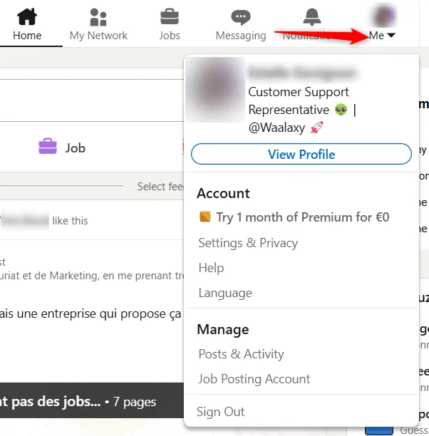 LinkedIn privacy settings