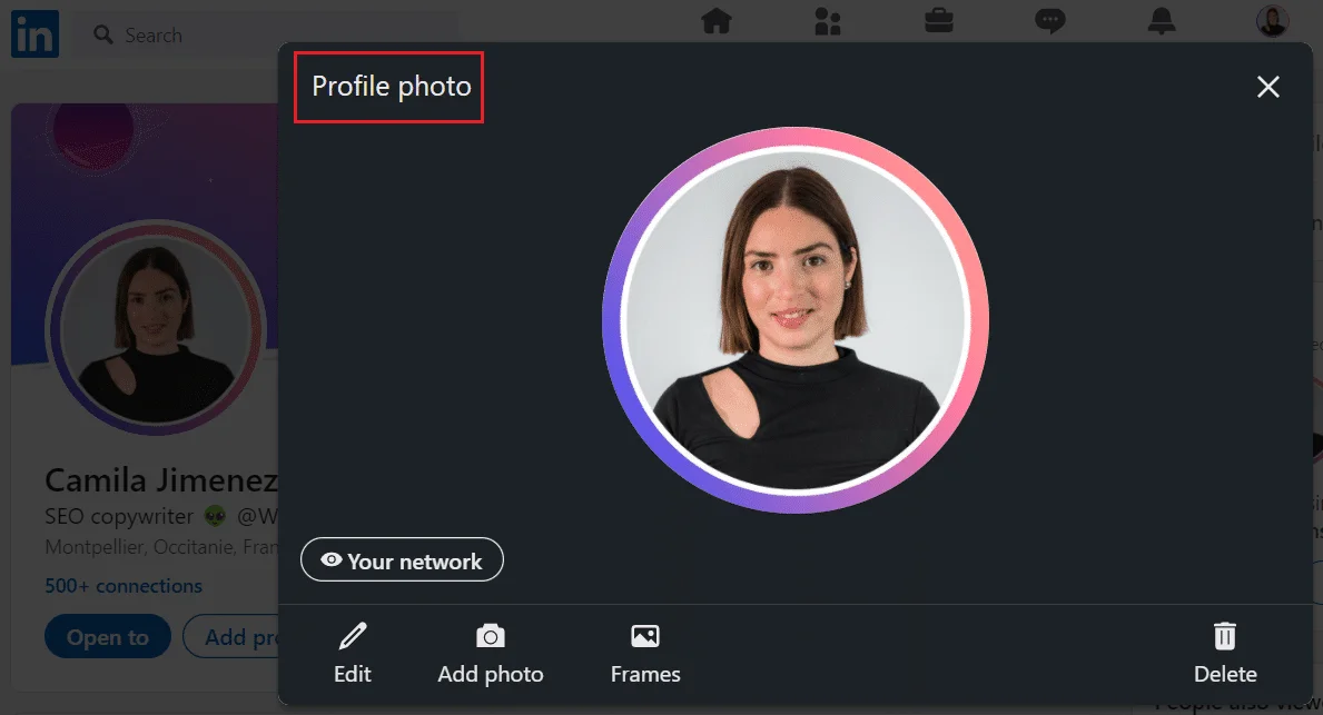 Profile photo