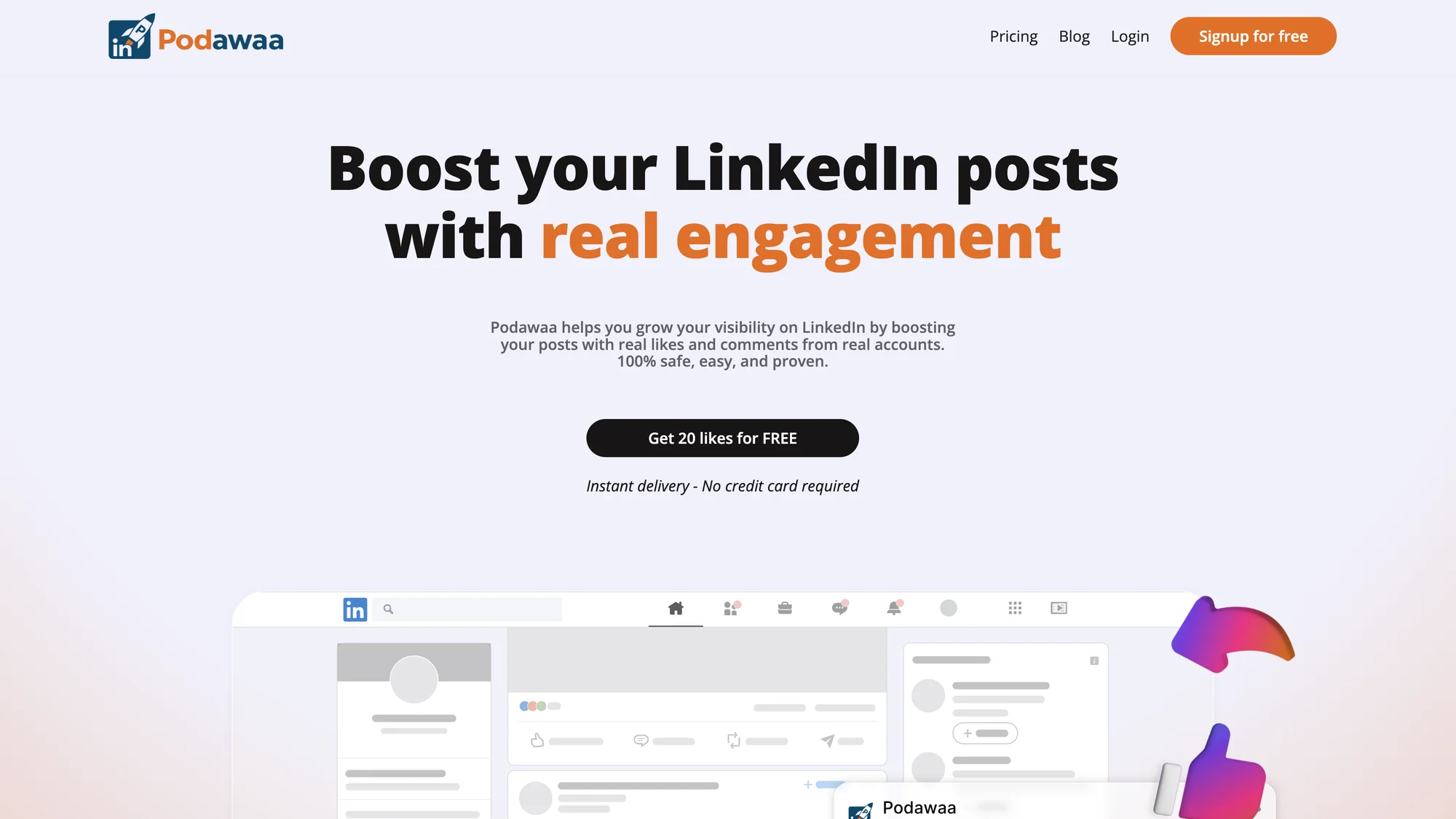 Commitment pod to not buy LinkedIn comments