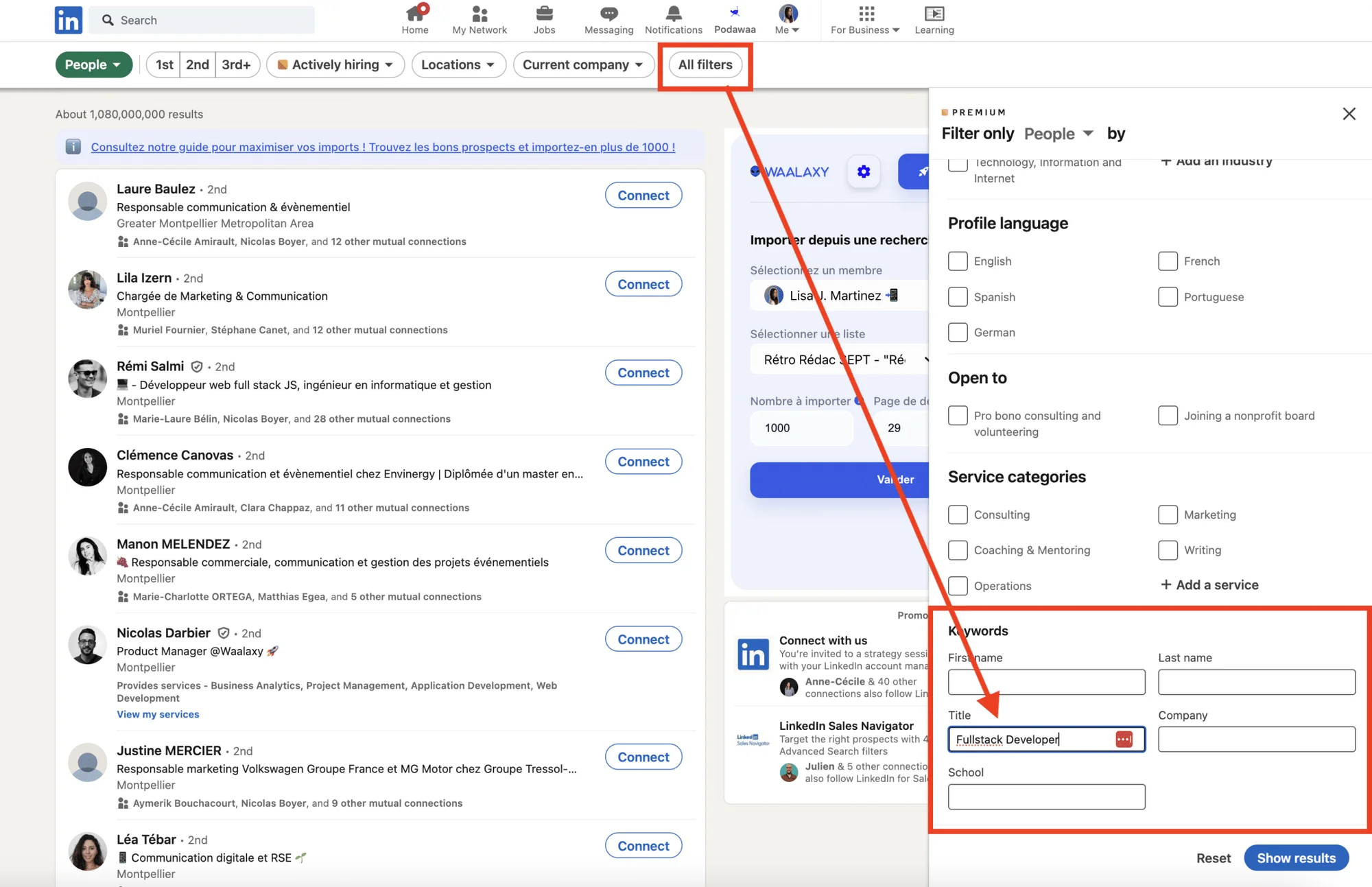 master LinkedIn search feature