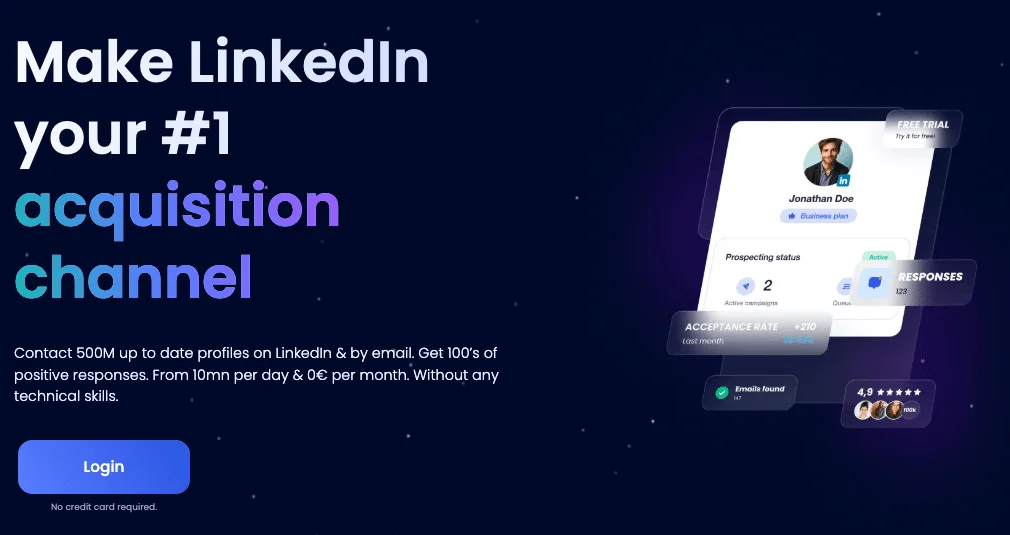 Waalaxy - ferramenta de automatização do LinkedIn