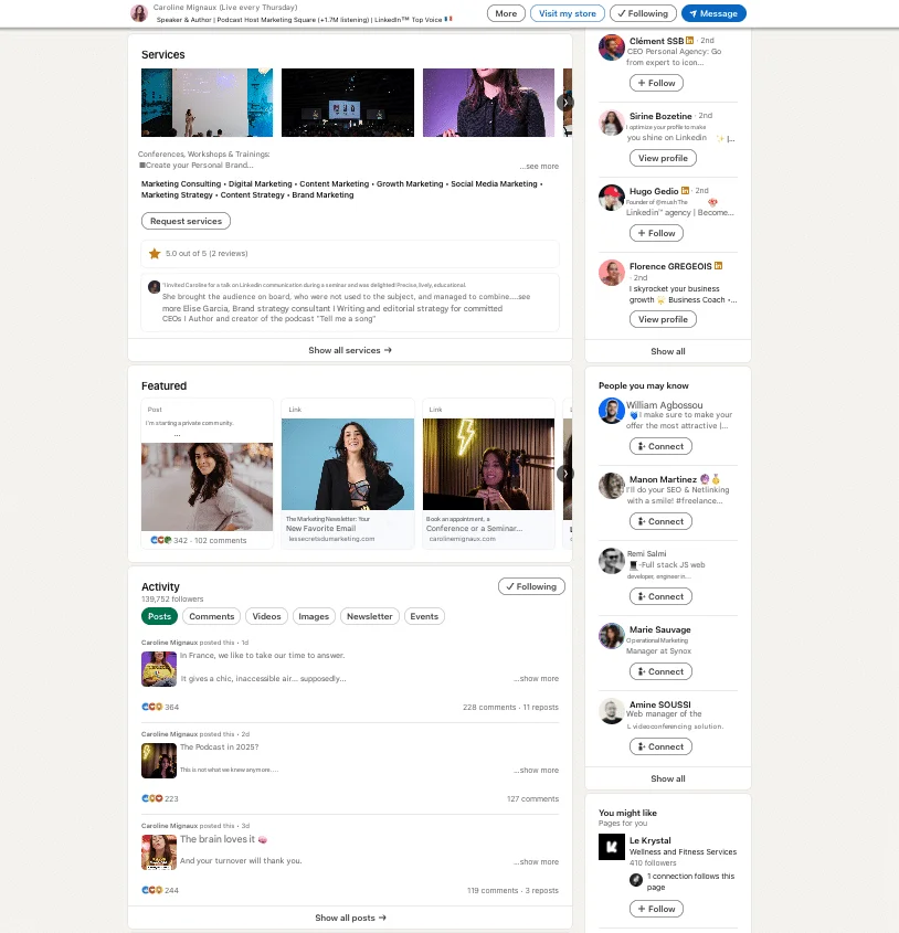 Veröffentlichen Sie auf LinkedIn für den Vertrieb.