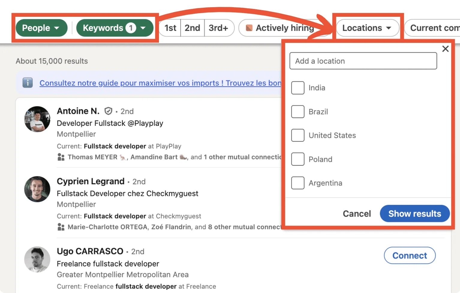 Añade filtros de búsqueda para segmentar y vender mejor en LinkedIn.