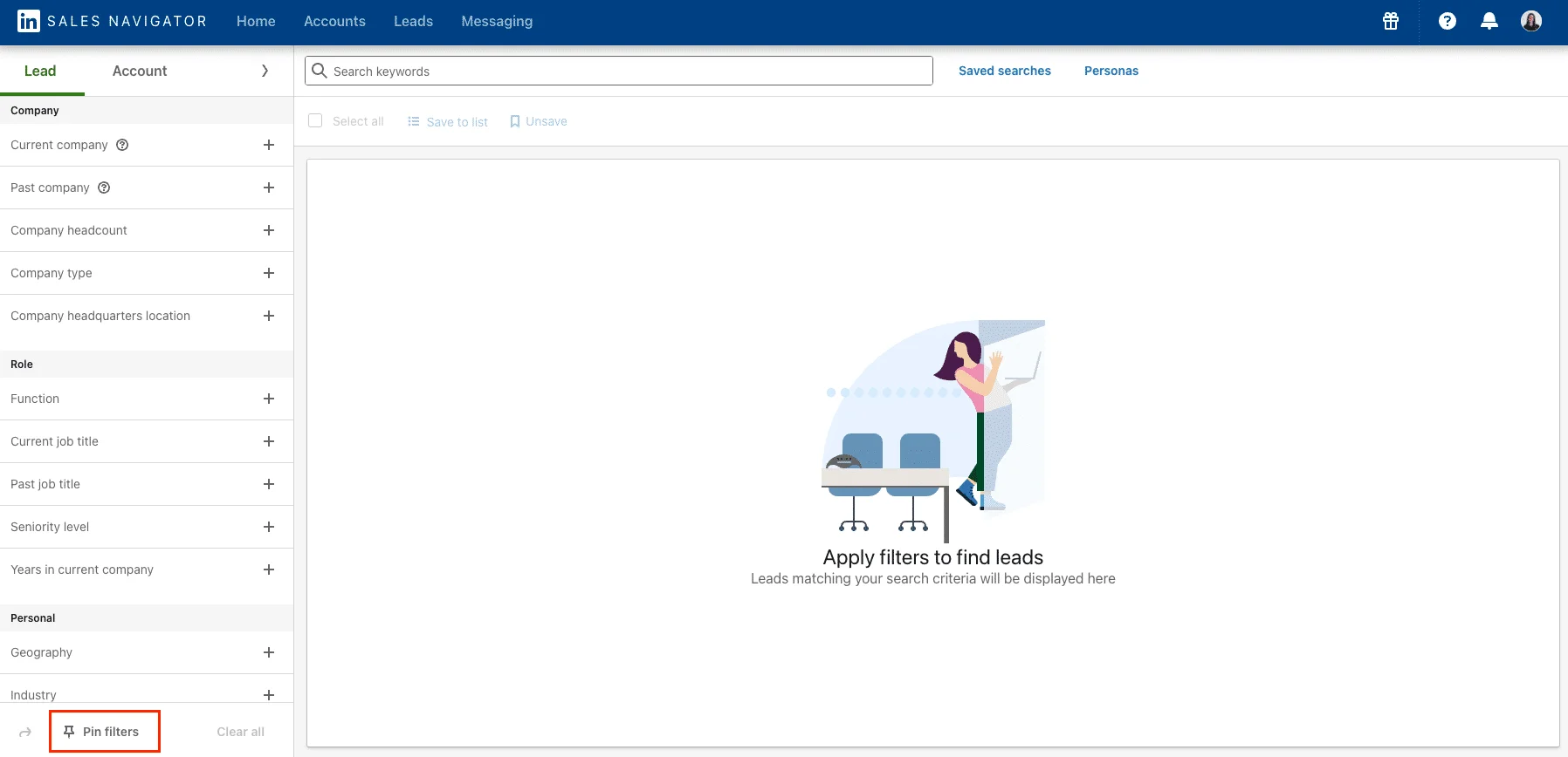 LinkedIn per il team di vendita
