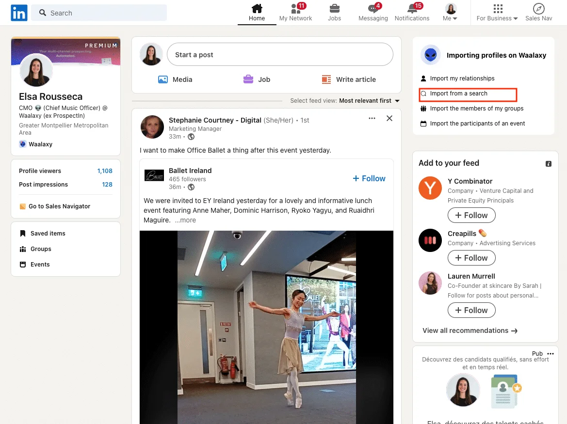 LinkedIn per il team di vendita