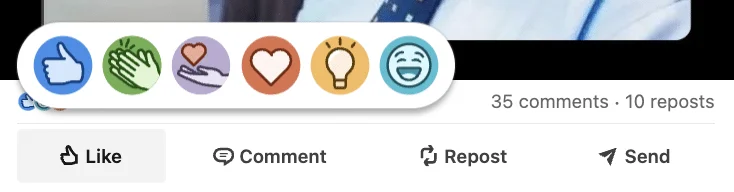 LinkedIn content strategie: reageren op posts.