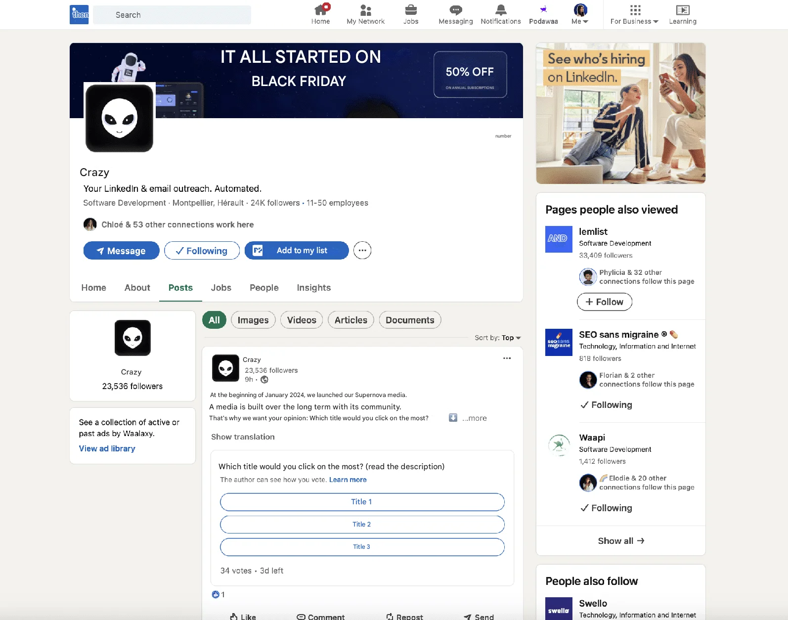 LinkedIn content strategie om je bedrijfspagina te promoten.